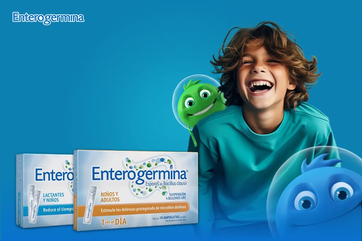 Enterogermina, una fuente de probióticos naturales para niños.